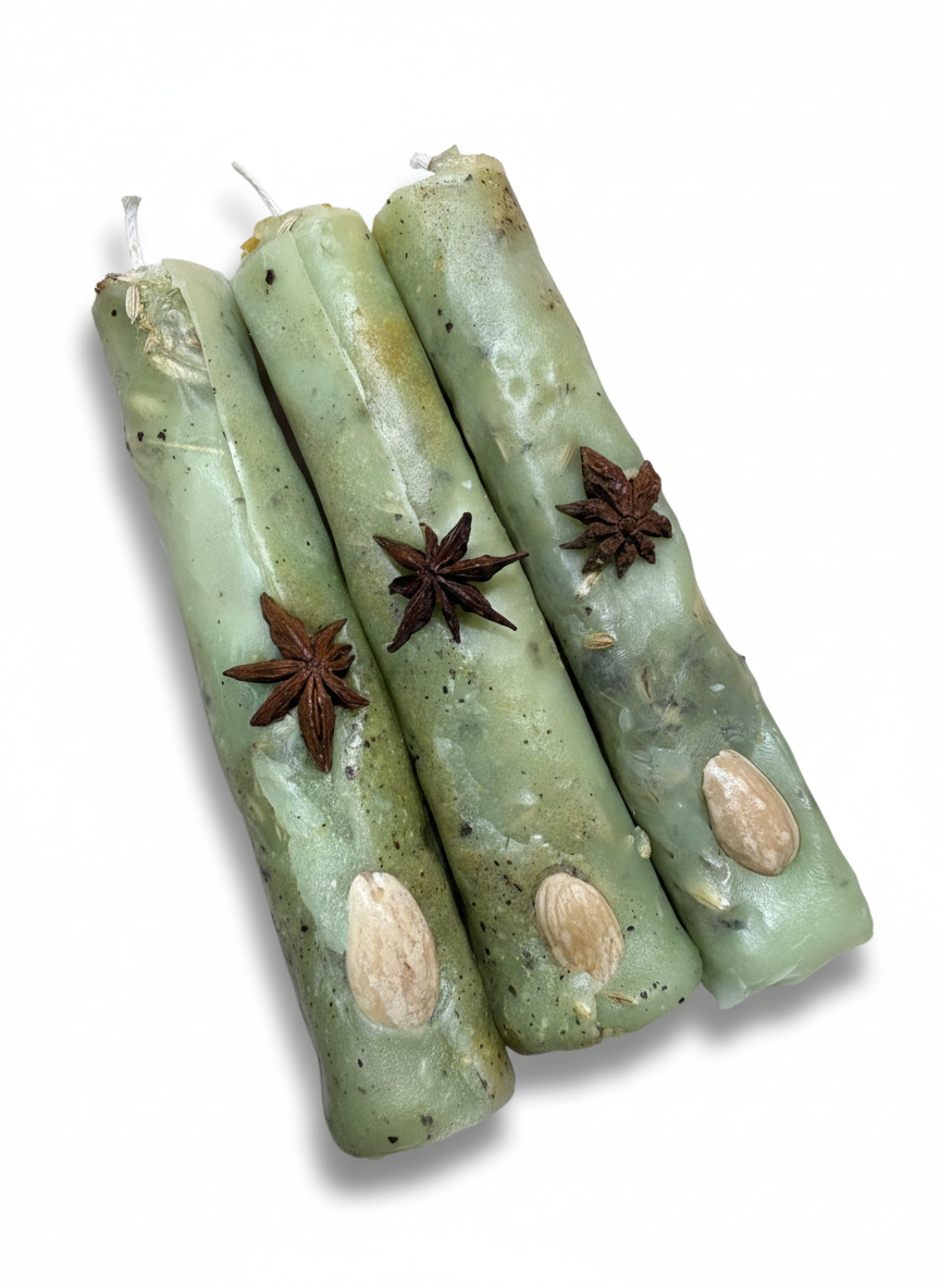 Vela de cera de abeja  🍯- Abundancia ✨🌿
