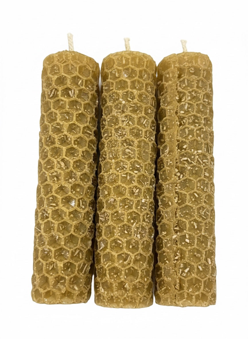 Vela de cera de abeja  🍯 Protección