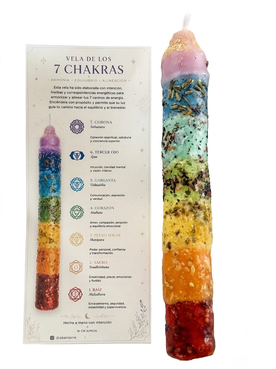 Vela Ritualizada 7 Chakras