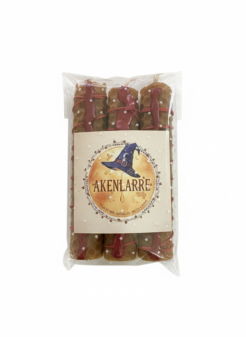 Pack de Velitas para el Amor ❤️ 
Cera de abeja 100% natural – Ritual de atracción y dulzura